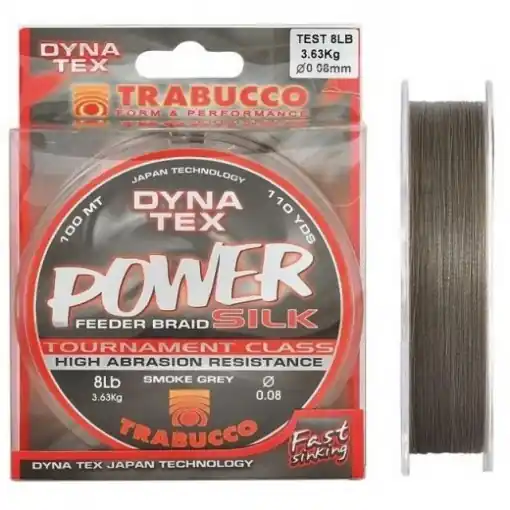 Selecție de top | Fir Power Silk Feeder Braid Smoke Gray 100m Trabucco