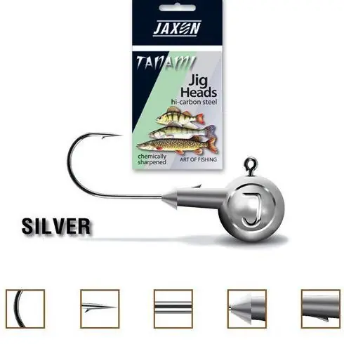 Jig Jaxon Tanami Silver, carlig nr.2/0, 12gr | Calitate profesională