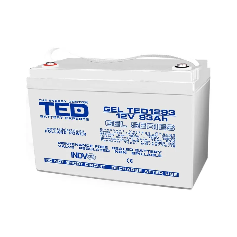 Acumulator etans GS Ted GEL Deep Cycle 12V/93Ah | Preț atractiv